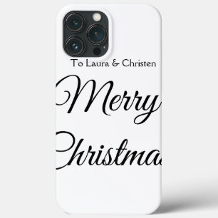 Case-Mate iPhone Case Joyeux Noël ajoutez nom texte personnalisé cadeau