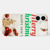 Coques Case-Mate iPhone Joyeux Noël & Bonne Année Fêtes de fin d'année P (Verso (horizontal))