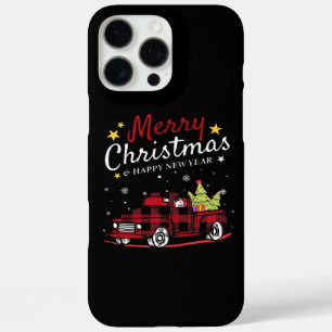 Coques iPhone 16 Pro Max Joyeux Noël Buffalo Truck Bonhomme de Neige Arbre 