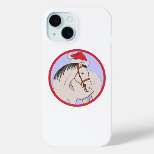 Coques Case-Mate iPhone Joyeux Noël Cheval (Verso)