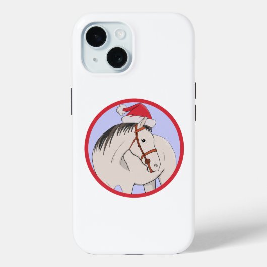 Coques Case-Mate iPhone Joyeux Noël Cheval (Verso)