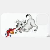 Coques Case-Mate iPhone Joyeux Noël ! Chiot avec Bell et Ball (Verso / Droite)