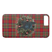 Coques Case-Mate iPhone Joyeux Noël écossais (Dos (Horizontal))