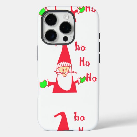 Coques Case-Mate iPhone Joyeux Noël Joyeux Noël Drôle Père Noël Hohoho (Verso)