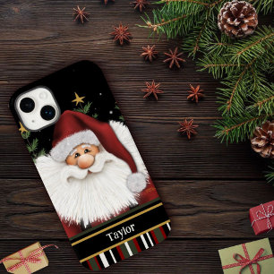 Coque Pour iPhone 14 Plus Joyeux Noël mignon Père Noël Rouge Inspiritisme No