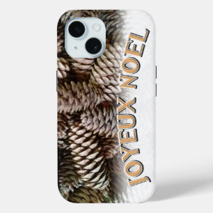 Coque Pour iPhone 15 Joyeux Noel Noël Pine Cône de Noël