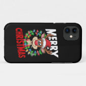 Coques Case-Mate iPhone Joyeux Noël Renne Fêtes de Noël (Dos (Horizontal))