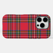 Coques Case-Mate iPhone Joyeux Noël Rouge Plaid (Verso (horizontal))