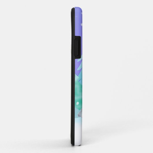 Coques Case-Mate iPhone Joyeux Noël Samoyé Avec Un Bouton Elf (Dos/Droite)