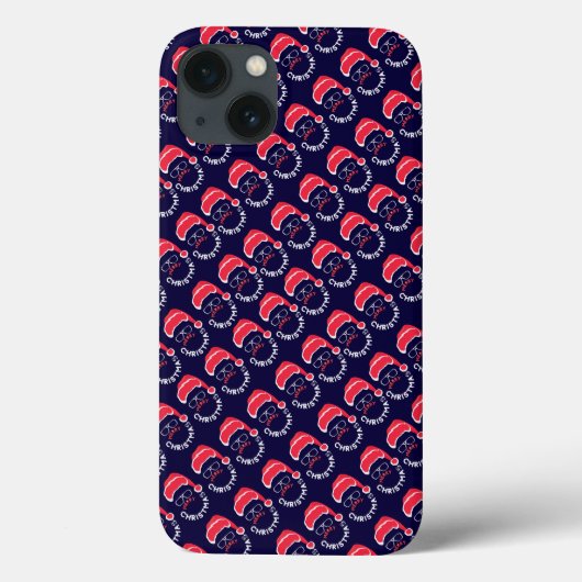 Coques Case-Mate iPhone Joyeux Noël Santa Clause Merry & Bright (Verso)