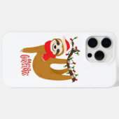 Coques Case-Mate iPhone Joyeux Noël Sloth mignonne Festivals Vacances (Verso (horizontal))