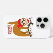 Coques Case-Mate iPhone Joyeux Noël Sloth mignonne Festivals Vacances (Verso (horizontal))