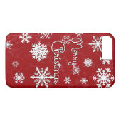 Coques Case-Mate iPhone Joyeux Noël Snowflake Téléphone Case (Dos (Horizontal))