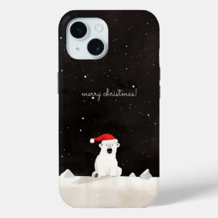 Coque Pour iPhone 15 Joyeux Ours Polaire De Noël !