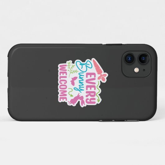 Coques Case-Mate iPhone Joyeux Pâques. Oeufs mignons (Dos (Horizontal))