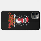 Coques Case-Mate iPhone Joyeux Pingouin mignon de Noël (Dos (Horizontal))