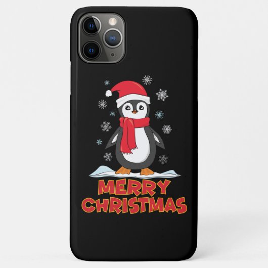 Coques Case-Mate iPhone Joyeux Pingouin mignon de Noël (Dos)