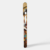 Coques Case-Mate iPhone Joyeux Renard souriant -peinture splatter (Verso / Gauche)