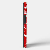 Coques Case-Mate iPhone Joyeux rennes de Noël Rouge (Verso / Droite)