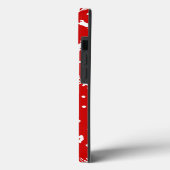 Coques Case-Mate iPhone Joyeux rennes de Noël Rouge (Verso / Gauche)