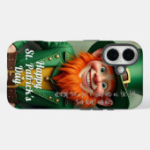 Coques Case-Mate iPhone Joyeux Saint Patrick's Day Leprechaun (Verso (horizontal))