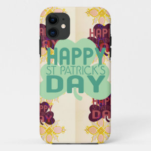 Coque iPhone 11 Joyeux Saint Patrick's Day Lovely Art Print