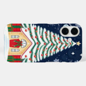 Coques Case-Mate iPhone Joyeux sapin de Noël (Verso (horizontal))