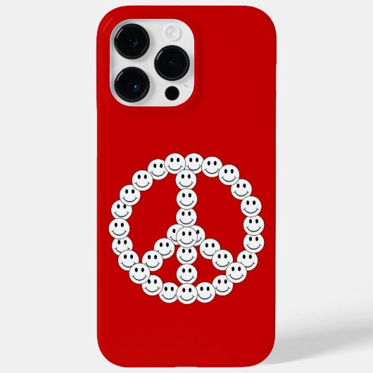Coques Case-Mate iPhone Joyeux visage paix (Verso)