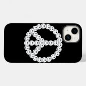 Coques Case-Mate iPhone Joyeux visage paix (Verso (horizontal))