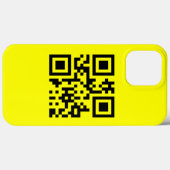 Coques Case-Mate iPhone ‹ Joyeux visage souriant Emoji — Code QR (Verso (horizontal))