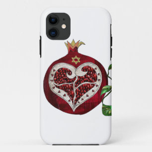 Coque Case-Mate Pour iPhone Judaica Pomegranate Heart Hanoukka Rosh Hashanah