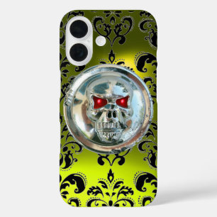 Coques iPhone 16 JUMEAUX DAMASK GEMSTONE Topaz Jaune