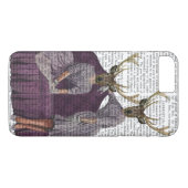 Coques Case-Mate iPhone Jumeaux de cerfs en violet (Dos (Horizontal))