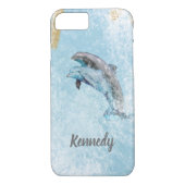 Coques Case-Mate iPhone Jumping Dolphins Thème Côtier Art (Dos)