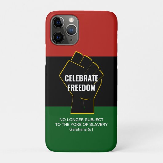 Coques Case-Mate iPhone Juneteeth CÉLÉBRE LA LIBERTÉ Écriture personnalisa (Dos)