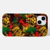 Coques Case-Mate iPhone Jungle Abstraite Rasta Lion One Love Reggae Jamaïq (Verso (horizontal))