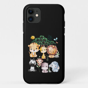 Case-Mate iPhone Case Jungle Animal Faune Safari Thème Forêt Cute Ba