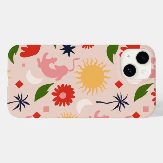 Coques Case-Mate iPhone Jungle céleste (Verso (horizontal))