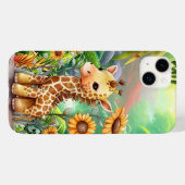 Coques Case-Mate iPhone jungle des amateurs de girafe (Verso (horizontal))