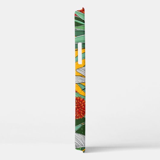 Coques Case-Mate iPhone Jungle d'été : Motif de palmier lumineux. (Verso / Droite)