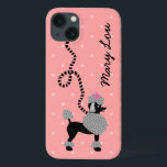Etui iPhone Case-Mate Jupe de caniche rétro rose et noir les années 50 p<br><div class="desc">Ce mignon poodle design français Galaxy étui téléphonique est dérivé des jupes de caniche classiques des années 1950. Le joli chien de caniche noir a des pompons gris de fourrure avec des pois et une laisse de style pochoir noir. Tout repose sur un arrière - plan rose vintage à l'effet...</div>