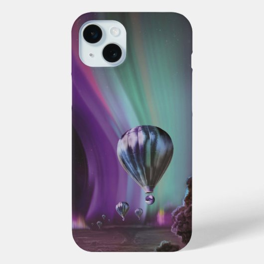 Coques Case-Mate iPhone Jupiter Travel by Hot Air Balloon Bighty Aurora (Verso)