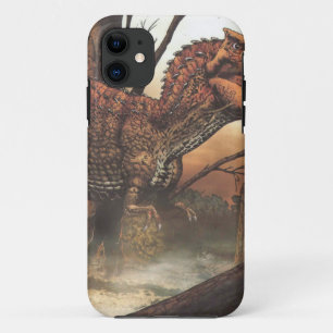 Coques Pour iPhone Jurassic Journey : Dinosaure dans son habitat natu