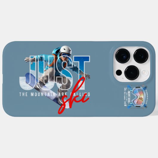 Coques Case-Mate iPhone Just Ski | (Verso (horizontal))