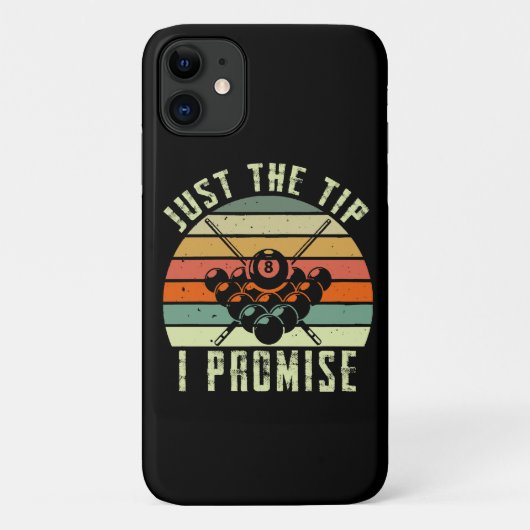 Coques Case-Mate iPhone Just The Tip I Promise Billard (Dos)