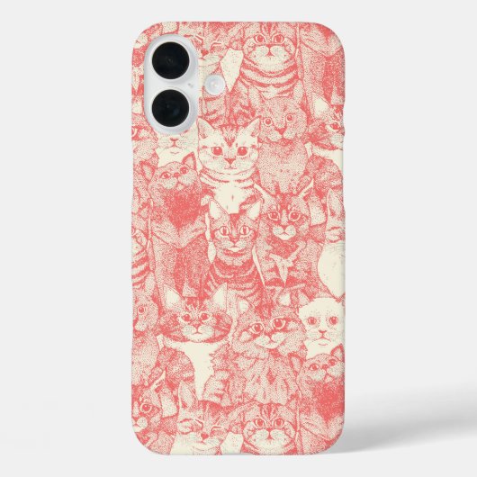Coques Case-Mate iPhone juste chatons corail rose (Verso)