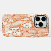 Coques Case-Mate iPhone juste chevaux orange demi perle (Verso (horizontal))