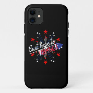 Case-Mate iPhone Case JUSTE ICI POUR BANG drôle 4e de feux d'artifice Ju