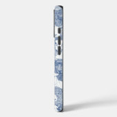 Coques Case-Mate iPhone juste mouton classique bleu blanc (Verso / Gauche)