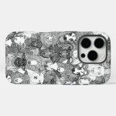 Coques Case-Mate iPhone juste moutons noir blanc (Verso (horizontal))